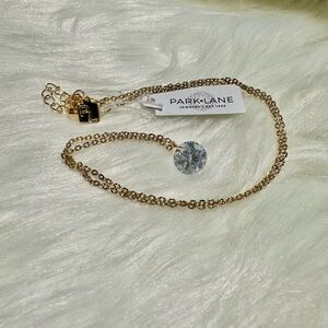 Park Lane Halo Necklace Gold Chain NWT